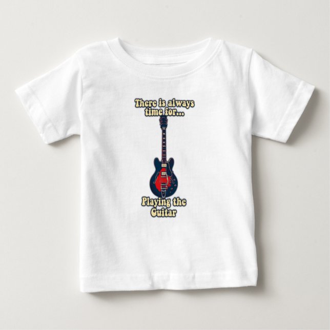 Det finns alltid tid att spela gitarr t shirt (Framsida)