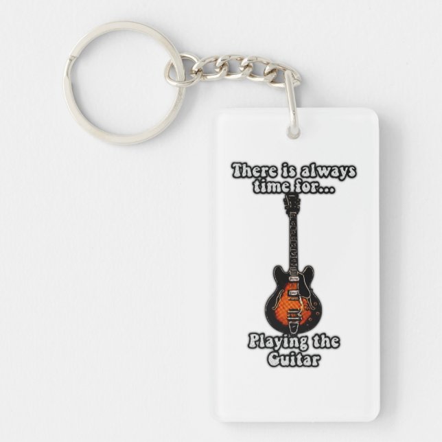 Det finns alltid tid att spela gitarren. (Framsidan)