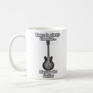 Det finns alltid tid att spela gitarren. B&W Kaffemugg