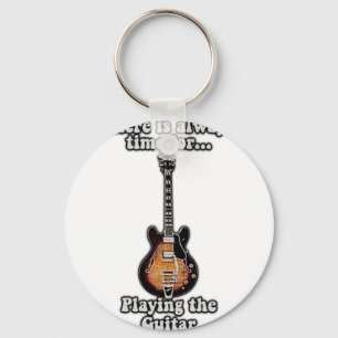 Det finns alltid tid att spela gitarren. nyckelring