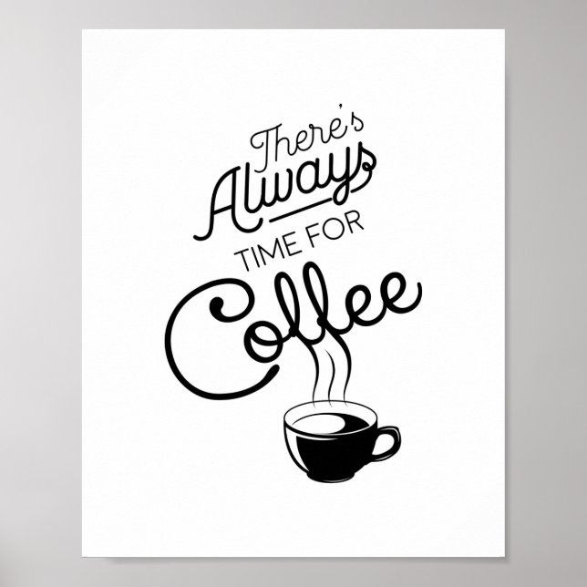 Det finns alltid tid för kaffe, citat. poster (Framsidan)