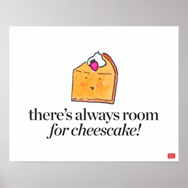 Det finns alltid utrymme för Cheesecake Poster (Framsidan)