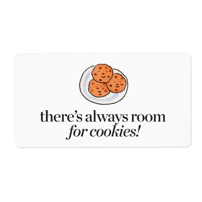 Det finns alltid utrymme för cookies fraktsedel (Framsidan)