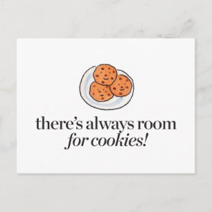 Det finns alltid utrymme för cookies vykort