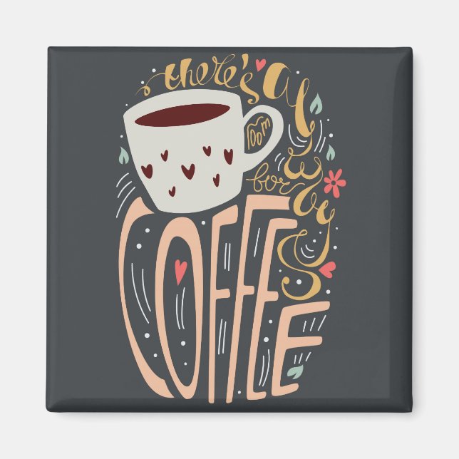 Det finns alltid utrymme för kaffe magnet (Framsidan)