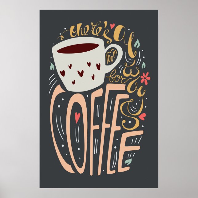 Det finns alltid utrymme för kaffe poster (Framsidan)