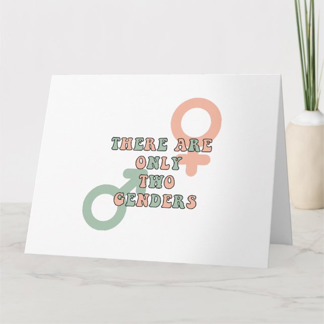 Det finns bara två Gender Kort (Framsida)