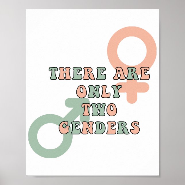 Det finns bara två Gender Poster (Framsidan)
