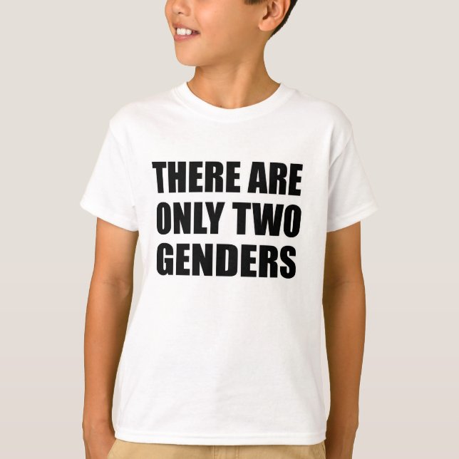 Det finns bara två gender t shirt (Framsida)