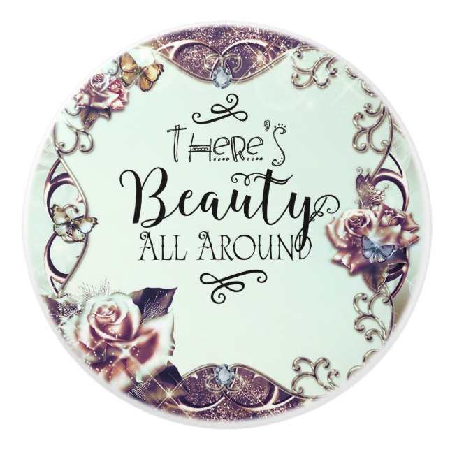 Det finns Beauty All Around Butterflies & Ro Knopp (Framsidan)