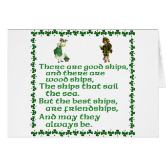 Det finns bra ships. hälsningskort