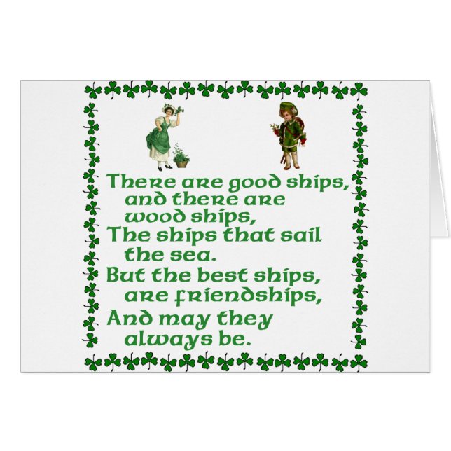 Det finns bra ships. hälsningskort (Framsidan Horizontal)