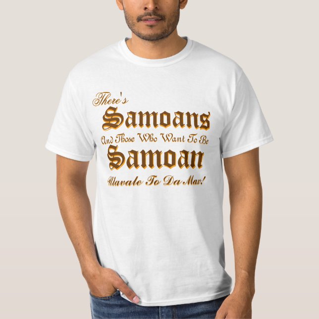 Det finns, där är, Samoans, Samoans och de… T Shirt (Framsida)