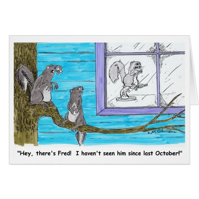 DET FINNS det FRED kortet Hälsningskort (Framsidan Horizontal)