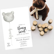 Det finns en Beary söt Baby på Way Baby-duschen