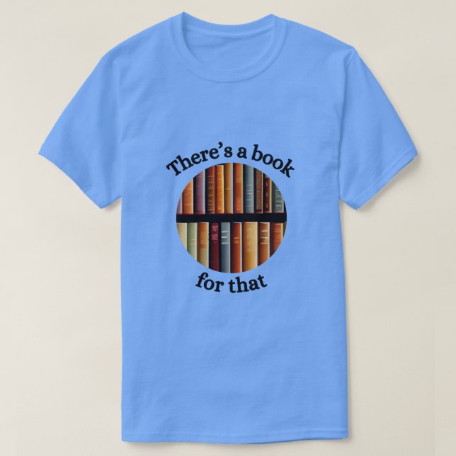 Det finns en bok för det t shirt (Design framsida)