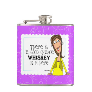 Det finns en bra riskerar whiskey är in här fickplunta