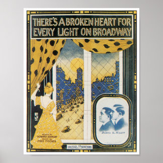 Det finns en bruten hjärteposter poster