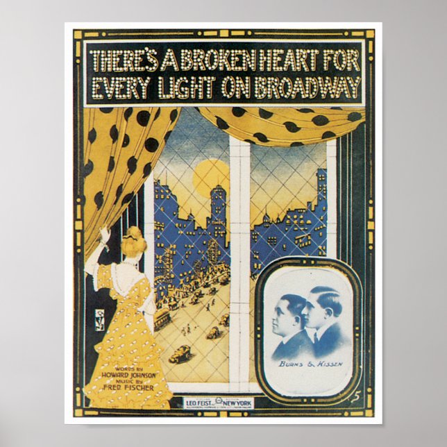 Det finns en bruten hjärteposter poster (Framsidan)