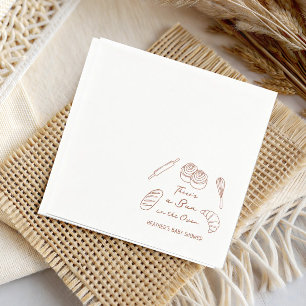 Det finns en bun i Oven Bakery Baby Shower Pappersservett