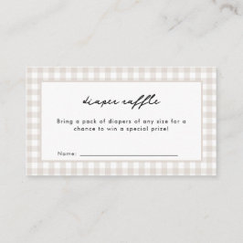 Det finns en bun i Oven Neutralt Baby Shower Tilläggskort