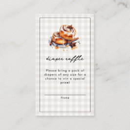 Det finns en bun i Oven Neutralt Baby Shower Tilläggskort