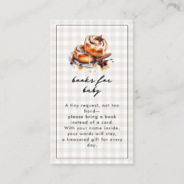 Det finns en bun i Oven Neutralt Baby Shower Tilläggskort