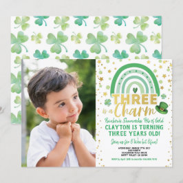 Det finns en charm 3:e födelsedag för Sankt Patric Inbjudningar