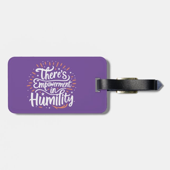 Det finns en egenmakt i mänsklighet bagagebricka (Baksida Vågrät)