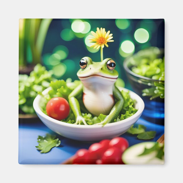 Det finns en groda i min sallad magnet (Framsidan)