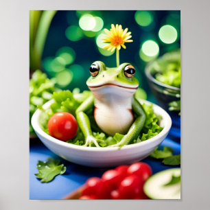 Det finns en groda i min sallad poster