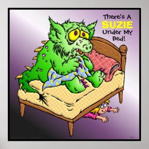 Det finns en Kid under min bed! Poster