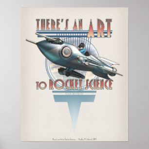 Det finns en konst till Rocket Science (16 x 20 tu Poster