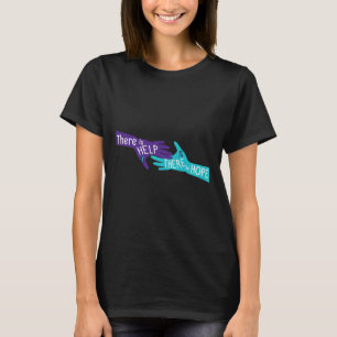 Det finns en mental av hjälp och hopp om självmord t shirt