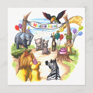 Det finns en ny Rhino-inbjudan till Town Party Inbjudningar