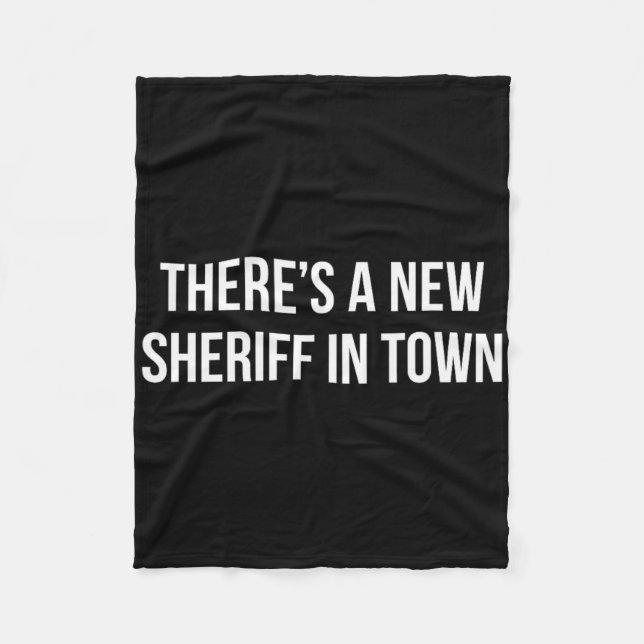 Det finns en ny sheriff i stan -  fleecefilt (Framsidan)