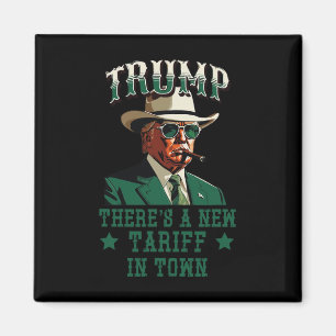 Det Finns En Ny Tull I Stan Trump Cowboy Sheriff Magnet