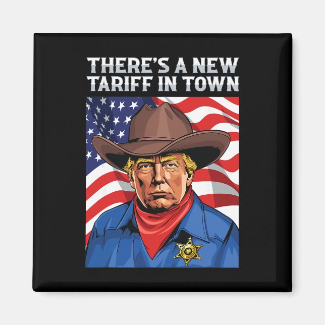 Det Finns En Ny Tullavgift I Stan President Donald Magnet (Framsidan)