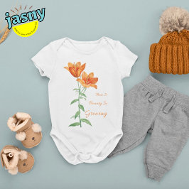 Det finns en skönhet i den växande Blommigten Baby T Shirt