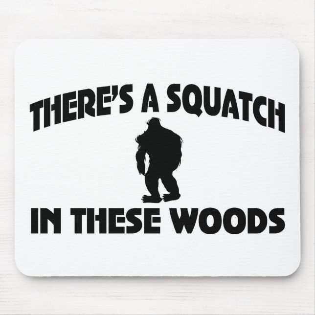 Det finns en Squatch i dessa skogen Musmatta (Framsidan)