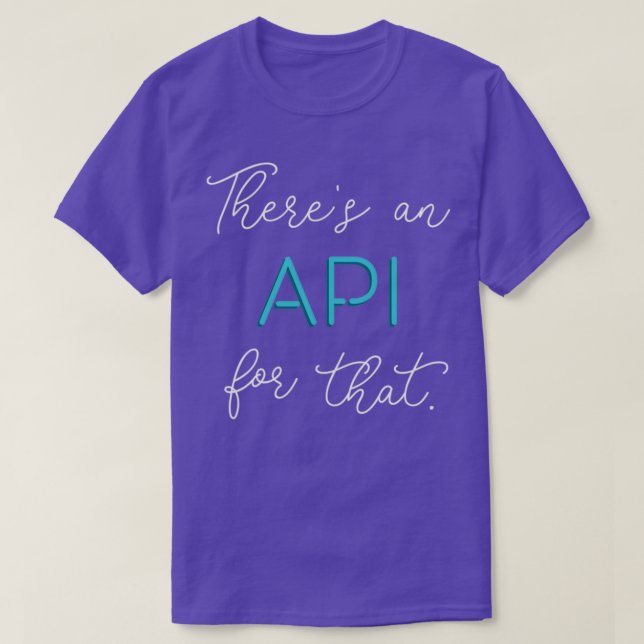 Det finns ett API för det T Shirt (Design framsida)