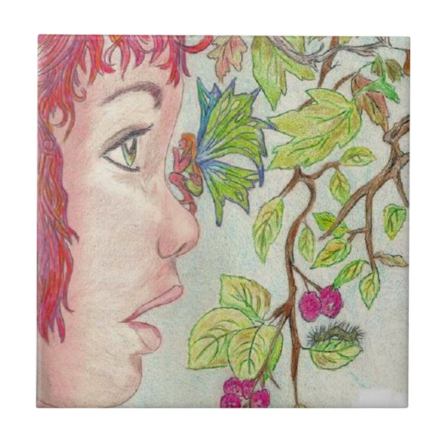 Det finns ett fiary på min näsa kakelplatta (Framsidan)