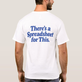 Det finns ett kalkylblad för detta t shirt