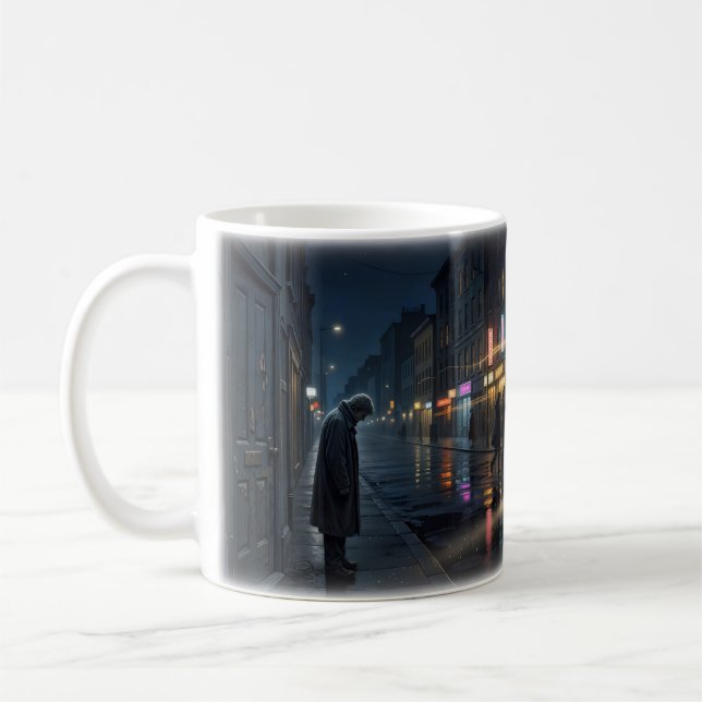 Det finns ett ljus som aldrig slocknar — Regnig st Kaffemugg (Vänster)
