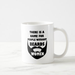 Det finns ett namn för folk utan skägg…, KVINN Kaffemugg