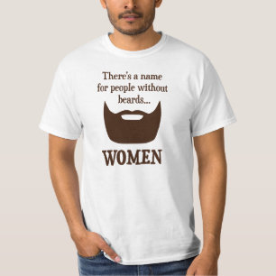 Det finns ett namn för folk utan skägg…, KVINN T-shirt