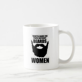 Det finns ett namn för folk utan skägg, kvinnor! kaffemugg