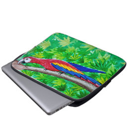 Det finns ett Scarlet Macaw i Träd! Laptop Fodral