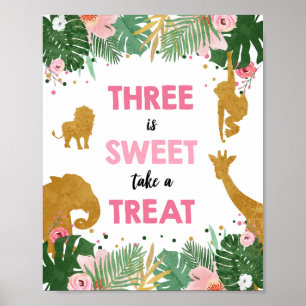 Det finns ett svensk Safari Animals Birthday-tecke Poster
