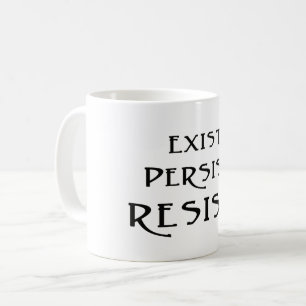 Det finns. Fortsätt. Stanna! Kaffemugg